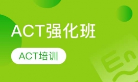 上海ACT強(qiáng)化班